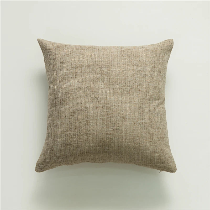 Cushion Cover Decorative Yellow Linen Sofa Throw Pillow Cover Home Pillow Cover for Living Room Car Super Soft Pillowcase