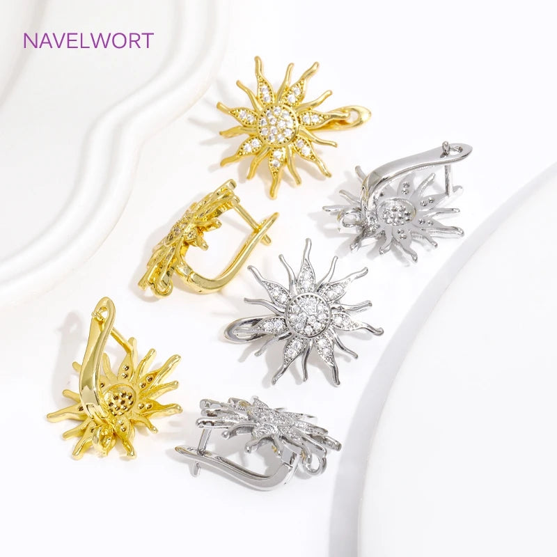 Multi Styles 18K Gold Plated Brass Shvenzy Earring Hooks Ear Wire Fastener,Accessories For Earrings,DIY Jewelry Making Supplies