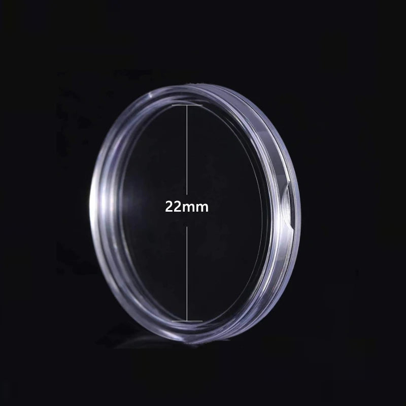 21-45mm Transparents Plastic Coinning Holder Box 10/100pcs Storage Case for Coinning Capsules, Collecting & Protection Containe