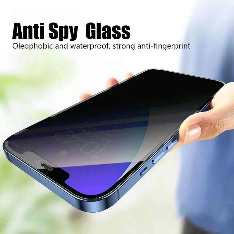 5Pcs Anti-spy Tempered For IPhone17 16 15 14 13 12 11ProMax Full Cover Privacy Screen Protector For IPhone17Air XS Max XR Glass