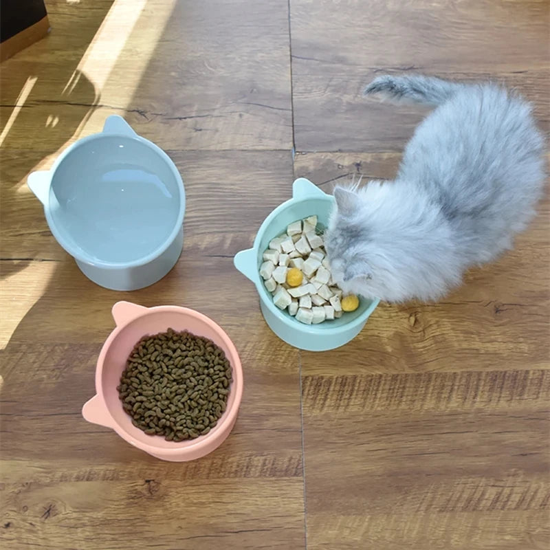 Pet Food Bowl Tilt High Bottom Neck Protector Antichoking Dog and Cat Water Bowl Antidumping Dog Feeding Supplies
