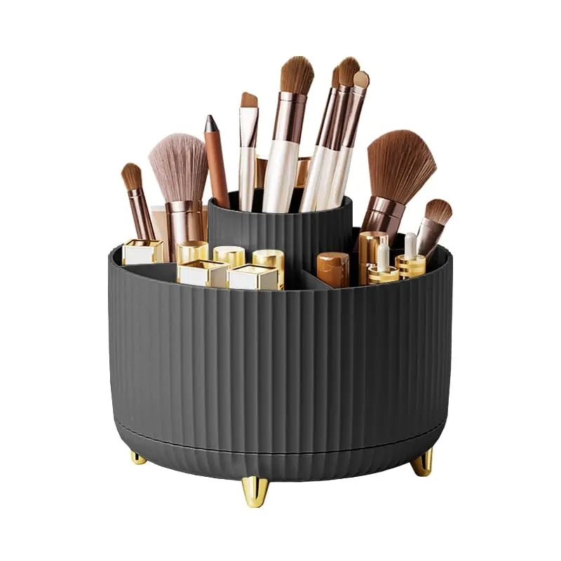 Makeup Desktop Storage Box 360 Rotating Cosmetic Organizer Large Capacity for Bathroom Portable Lipstick Makeup Brush Pen Holder