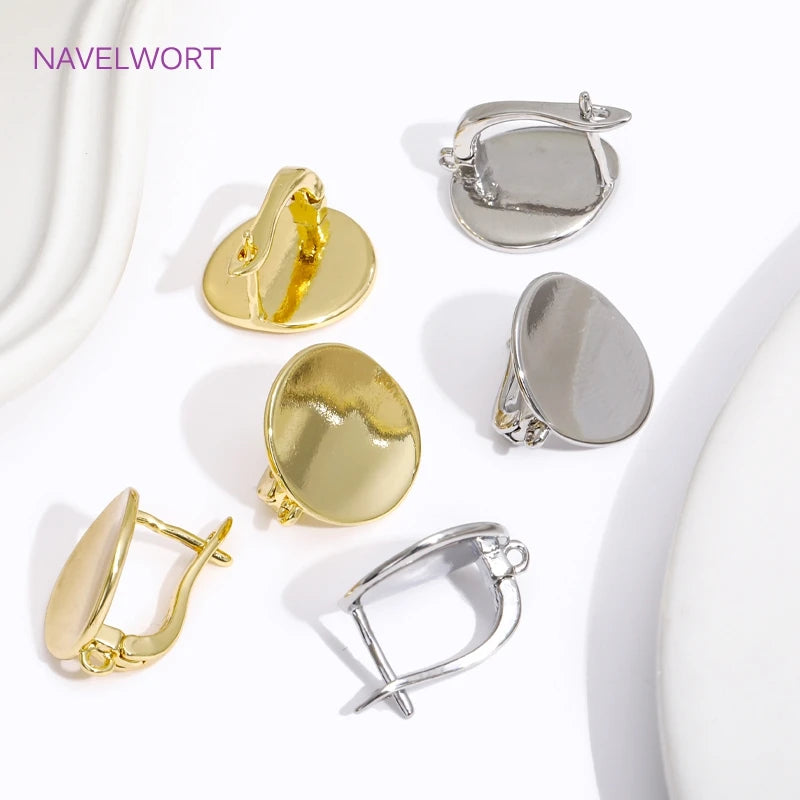 Multi Styles 18K Gold Plated Brass Shvenzy Earring Hooks Ear Wire Fastener,Accessories For Earrings,DIY Jewelry Making Supplies