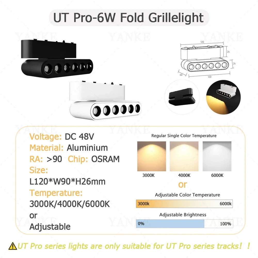 UT-Pro Series Magnetic Track Light LED Rail Lighting Spotlight Lamp Smart Tuya Zigbee Dimmable Ultra Thin Indoor Surface Mounted