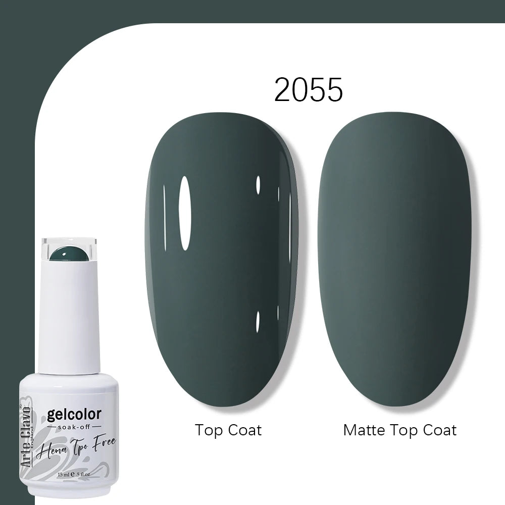 Arte Clavo HEMA TPO FREE 15ml UV LED Gel Nail Polish Soak Off Semi Permanent Daily Wear Universal Color For All Seasons Manicure