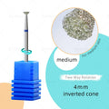 HYTOOS 4mm Inverted Cone Diamond Drill Bit - Russian Cuticle & Dead Skin Remover Pro Safe Nail Cleaner Tool for Manicure