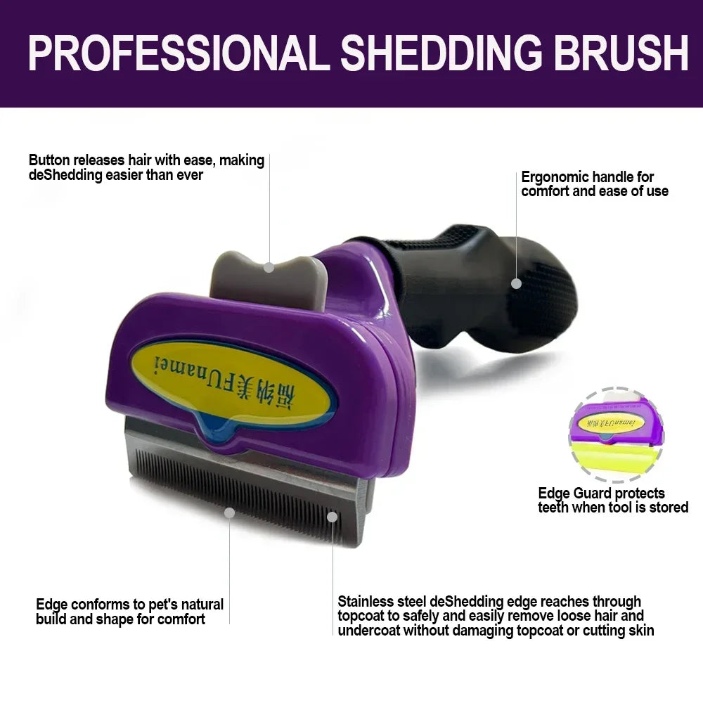 Pet Brush for Dogs Cats Dog Comb Pet Hair Removal Brush Cat Grooming Comb Dog Hair Remover Dog Accessories Dog Massage Combs
