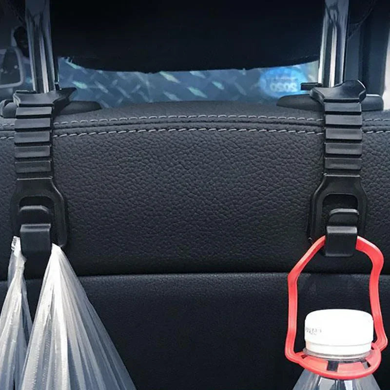 1/2/4Pcs Car Seat Back Hook Universal Car Seat Headrest Hook Organizer Holder Adjustable Storage Hanger Car Interior Accessories