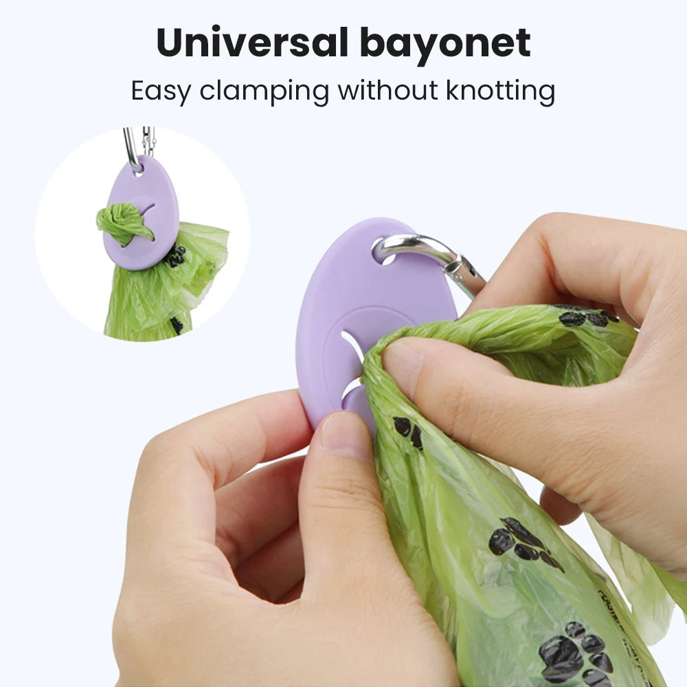 Dog Poop Bags Dispenser Dog Products Dog Poop Bag Holder Pet Garbage Bag Clip Hands-free Clip Dog Cleaning Supplies