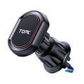 TOPK Magnetic Car Phone Holder 360 Rotation Air Vent Car Phone Mount Upgrade Hook Clip Phone Car Stand for Cellphones