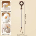 2 in 1 Retractable Cat Tickler Double Sided Massager Cat Teaser Wand Interactive Kitten Grooming Toy Relieve Itching Pet Play