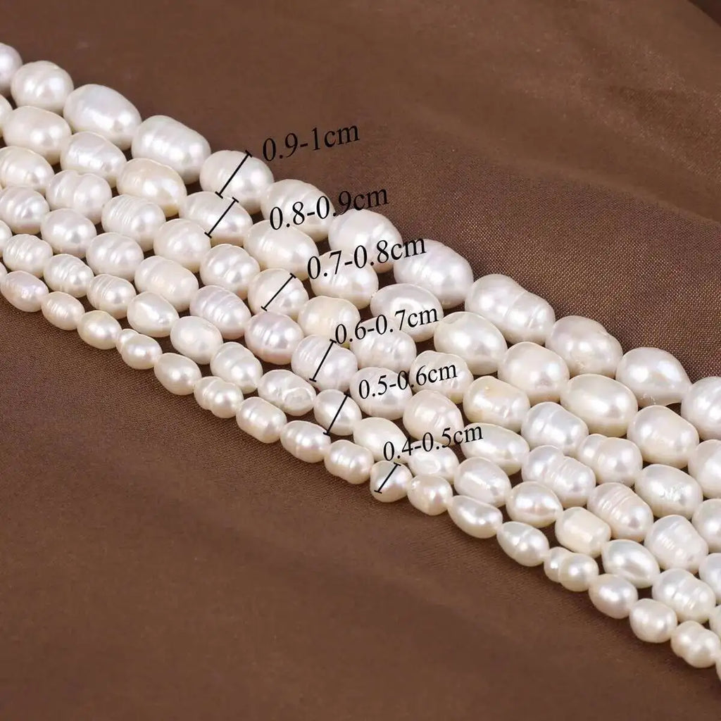 SG Rice A Quality Natural Freshwater Pearls 5-6Mm Loose Spacer Beads For Jewelry Making Supplies DIY Women Necklace Bracelet