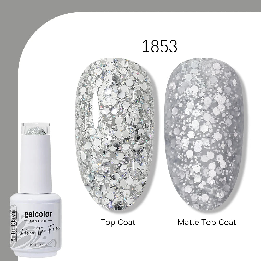 Arte Clavo HEMA TPO FREE 15ml UV LED Gel Nail Polish Soak Off Semi Permanent Daily Wear Universal Color For All Seasons Manicure