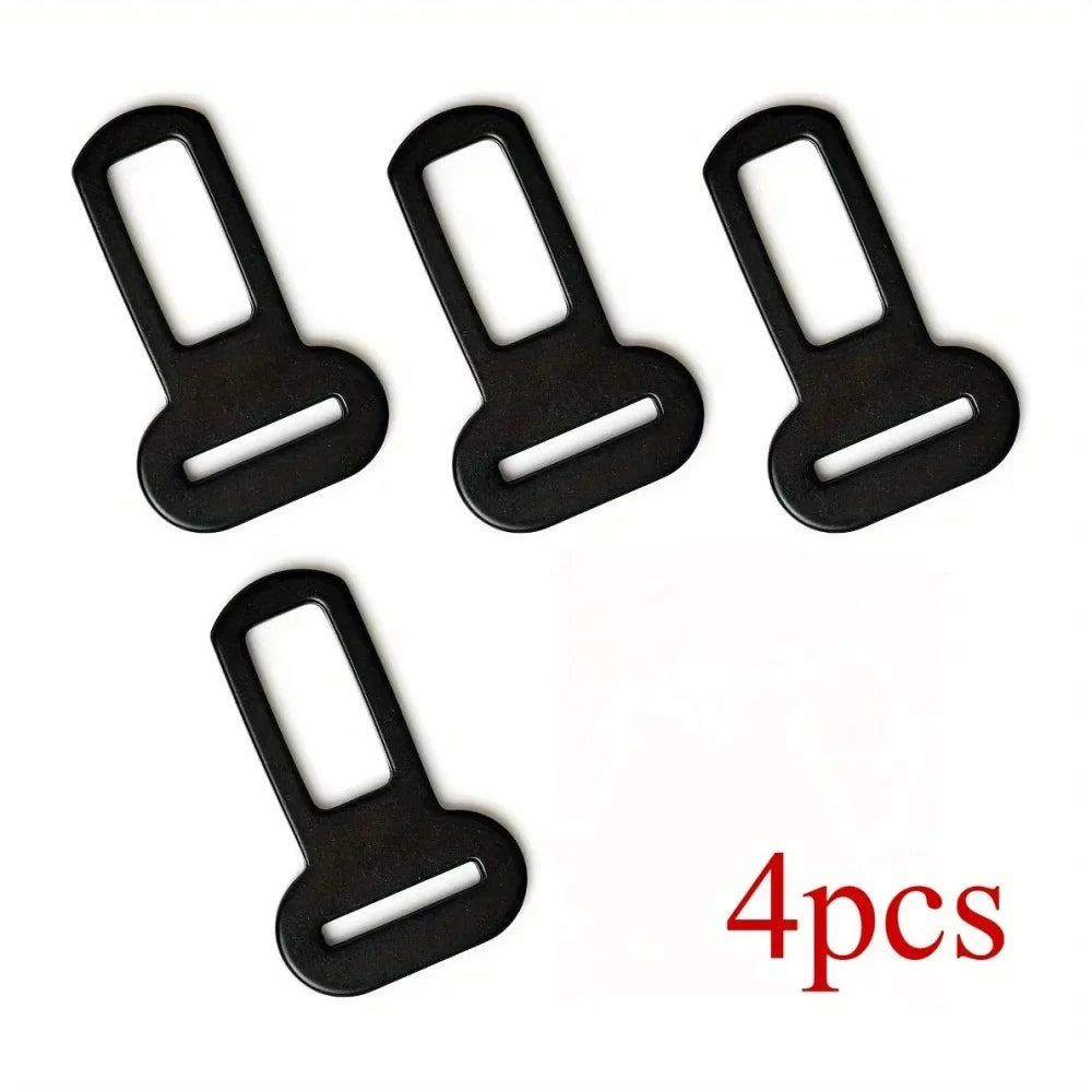 2/4 Pet Seat Belt Adapters Car Metal Clips for Pet Leashes, Compatible with Truck & Car Seats