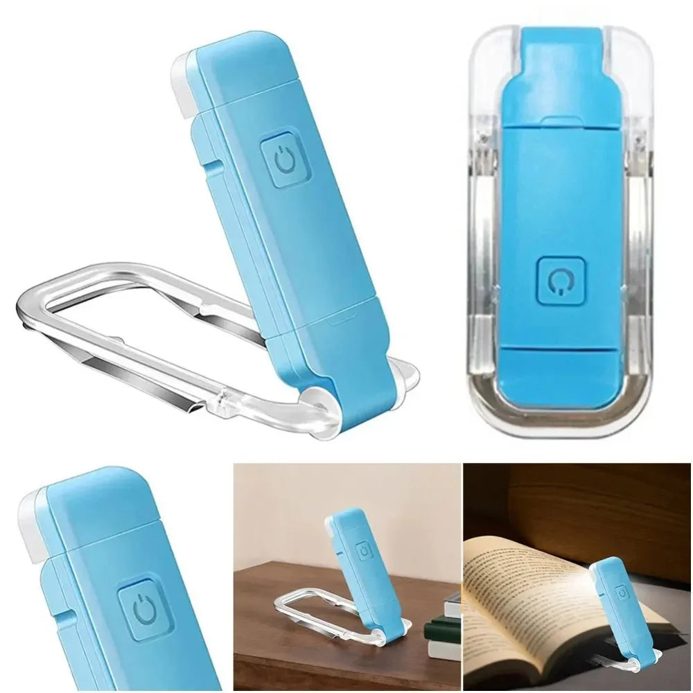 USB Rechargeable LED Reading Light Clip On Book Light Portable Eye Protection Lamp for Night Reading Desk