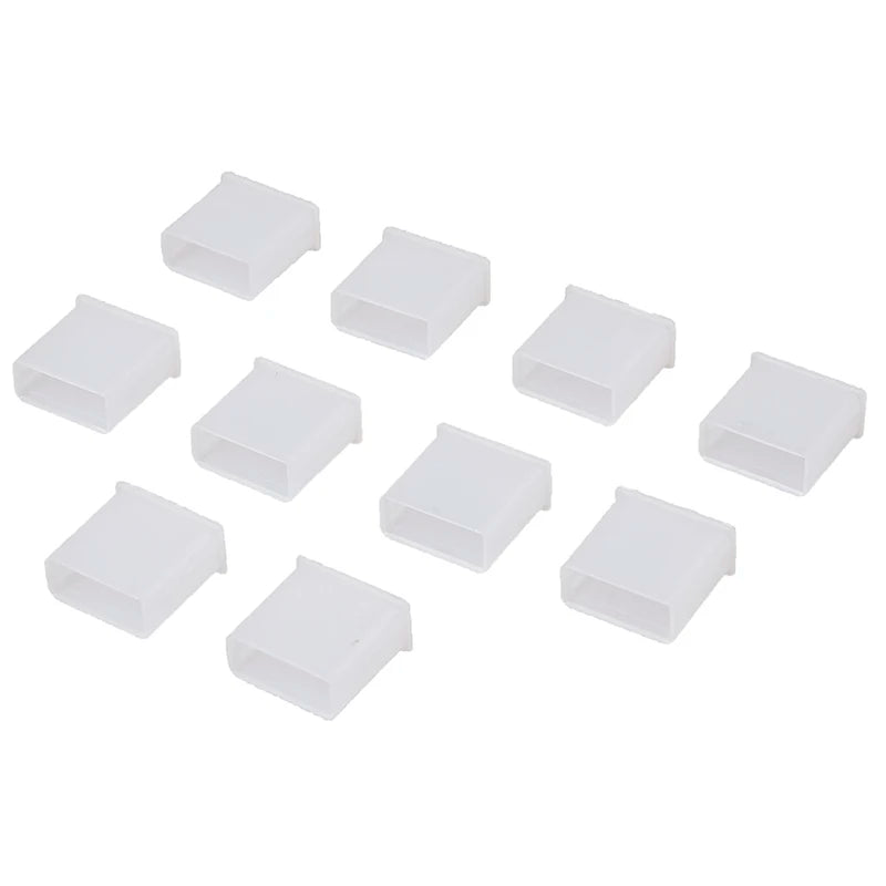 New 10Pcs Plastic USB Male Anti-dust Plug Stopper Cap Cover Protector Lids