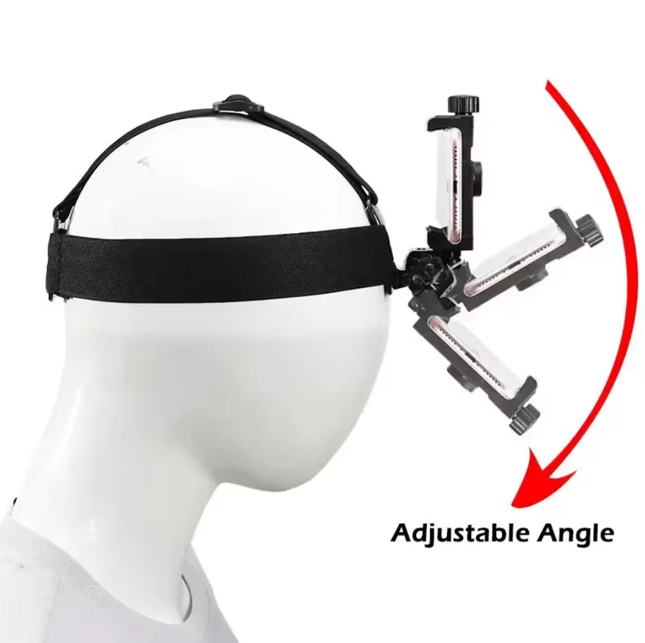 Hot Sales POV Video Live Streaming Video Clip Mobile Phone Headband Buckle Headband Fixed Shooting Bracket