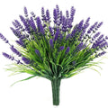 2/4/6Pcs 35cm Artificial Plants-UV-Resistant Faux Monkey Grass Plastic Flower Shrubs Home Outdoor Courtyard Wedding Party Decor