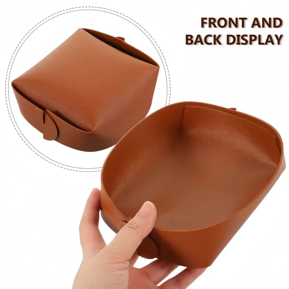 1PC 15x14x6cm Storage Tray Set Stylish Multi-Function Desktop Entryway Decor Key Jewelry Sundries Organizer Home Office Tabletop