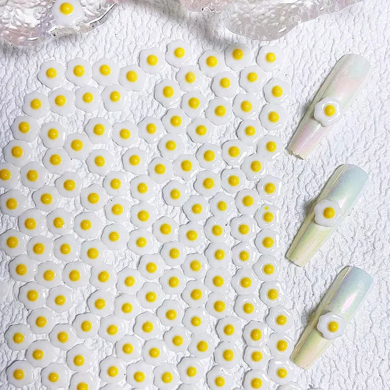 20pcs New Nail Art Cartoon Accessories Little Yellow Duck Resin Cute Nail Charms Decorations Supplies DIY 3D Cute Nail Art Parts