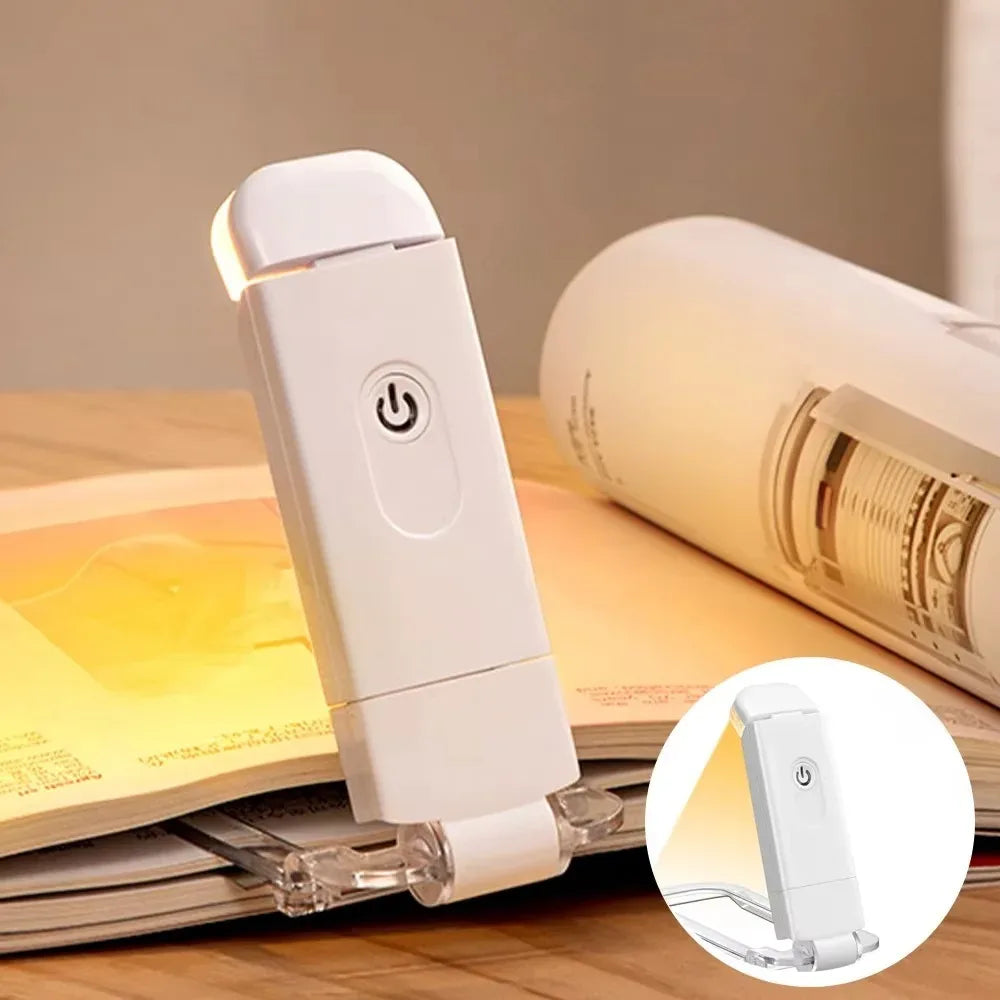 USB Rechargeable LED Reading Light Clip On Book Light Portable Eye Protection Lamp for Night Reading Desk