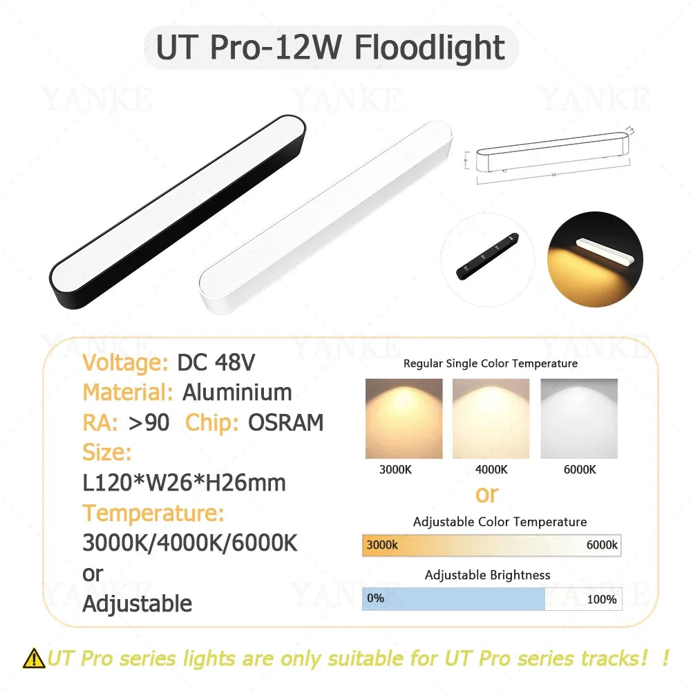 UT-Pro Series Magnetic Track Light LED Rail Lighting Spotlight Lamp Smart Tuya Zigbee Dimmable Ultra Thin Indoor Surface Mounted