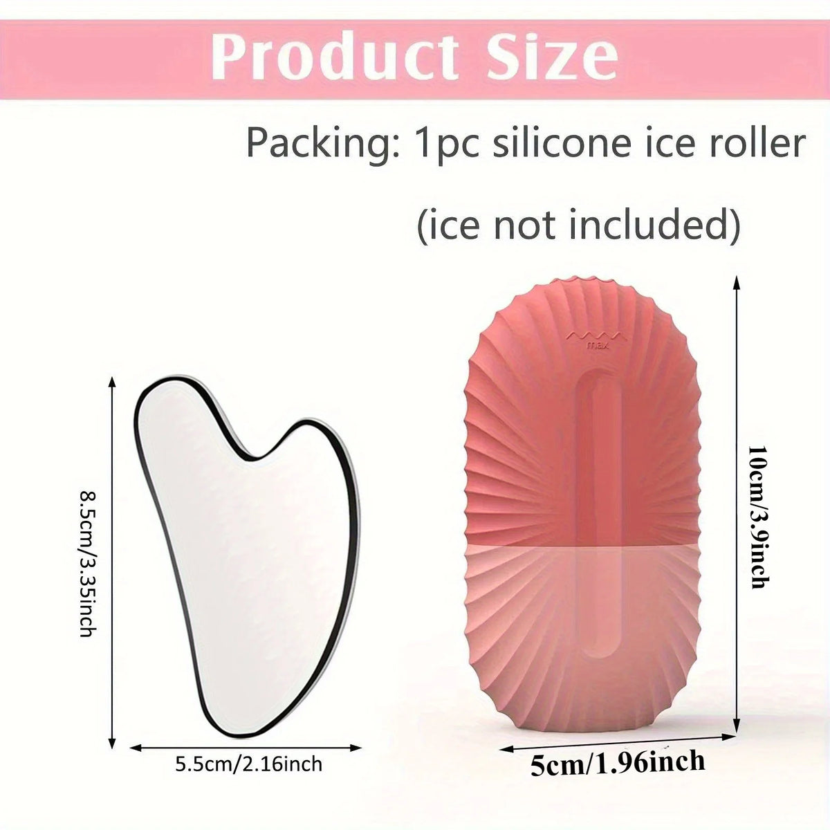 Reusable Ice Face Roller Stainless Steel Gua Sha Tool Set Skin Care Beauty Set Face Massage Roller Lifting Contouring Tool