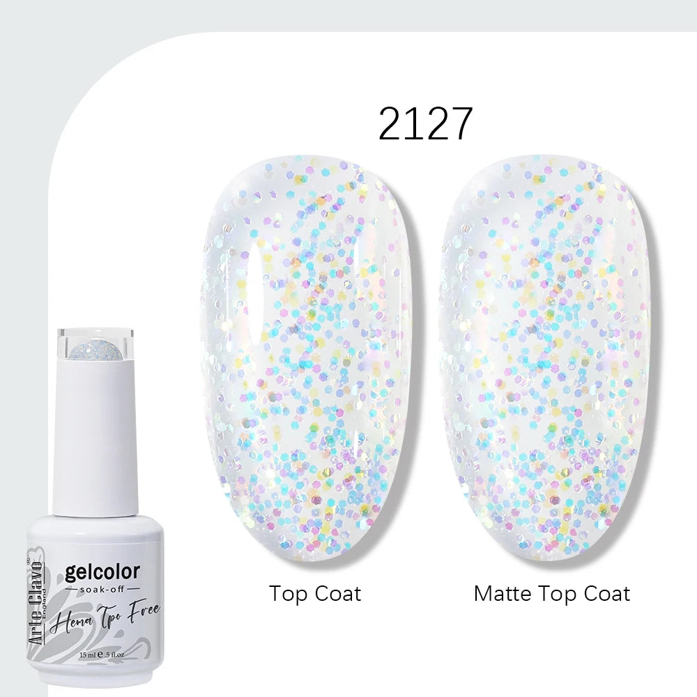 Arte Clavo HEMA TPO FREE 15ml UV LED Gel Nail Polish Soak Off Semi Permanent Daily Wear Universal Color For All Seasons Manicure