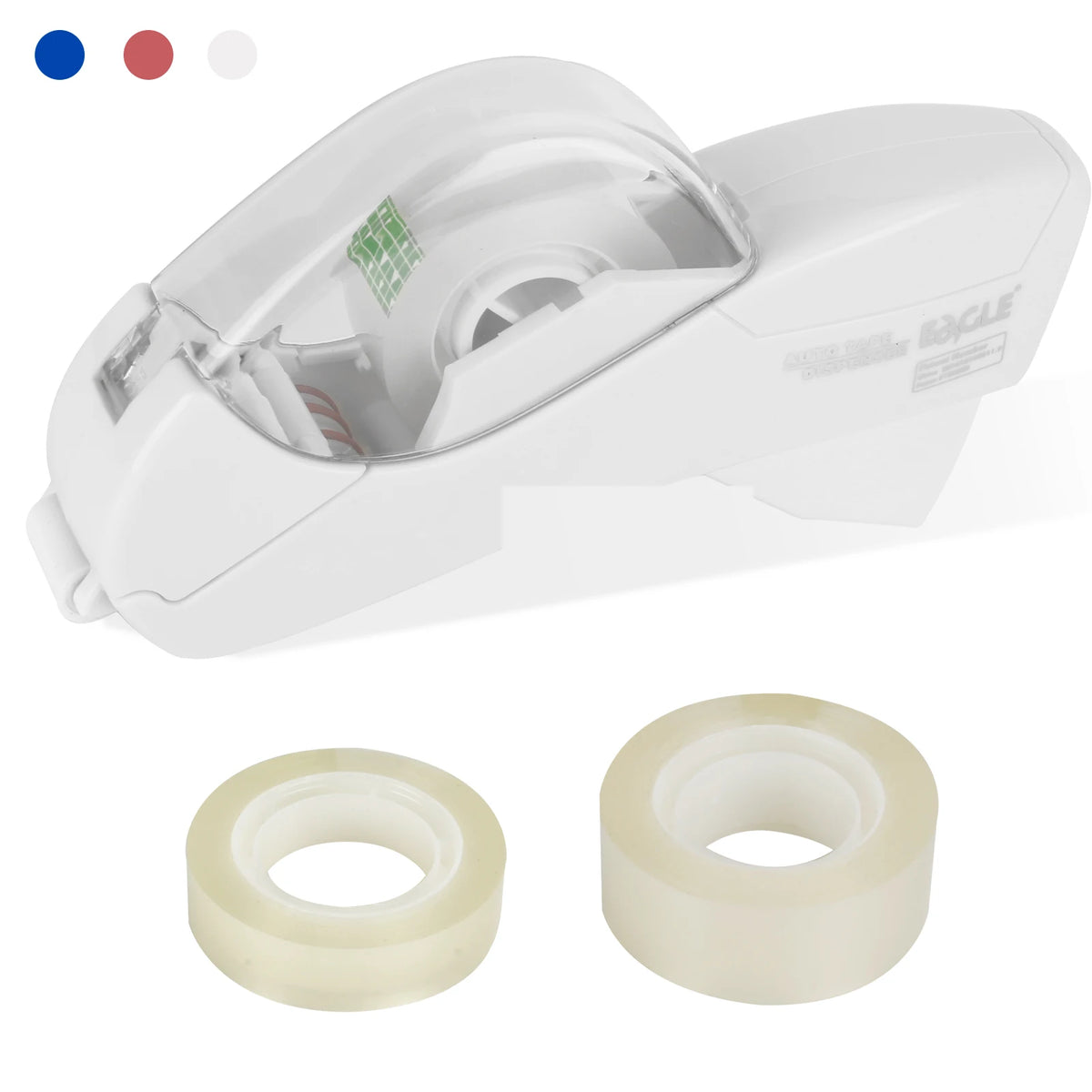 Auto Tape Dispenser Cutter With Tow Roll Tape Portable Stationery Hand Held Tape Holder For Wrapping Office Home School Supplies