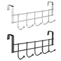 1/2pcs Stainless Steel 5-Hook Cabinet Hooks Rust-Resistant Storage Rack for Behind Doors Kitchens Cabinets and Bathrooms