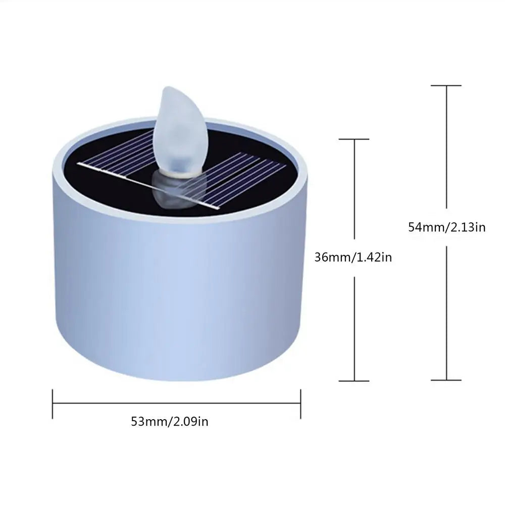 Solar LED Tea Light Candle Led Candles Flameless Outdoor Waterproof Solar Tea Lights Rechargeable Candles For Camping Home Yard