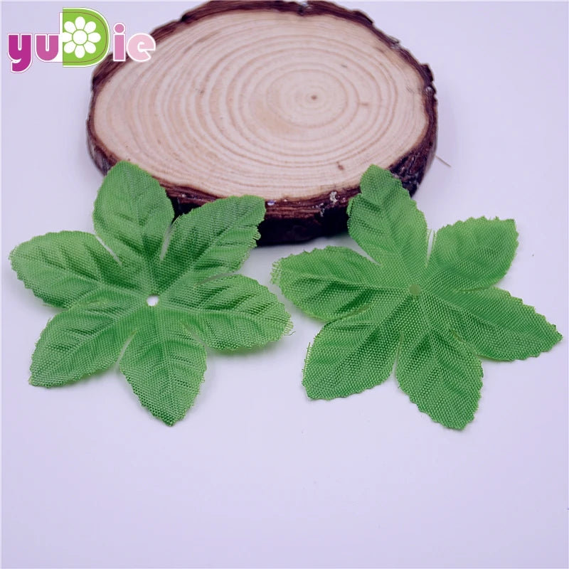 150Pcs Silk Green Artificial Leaves Fake Leaf for Home Decor Wedding Decoration DIY Wreath Artificial Plants Garland Accessories