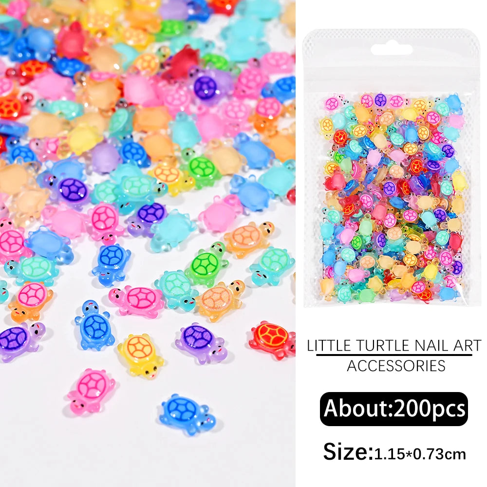 500-600pcs Bow Flower Nail Art Resin Decorations Mix Shapes Nail Charms Press on Manicure Supplies Jewelry Kawaii Accessories *&