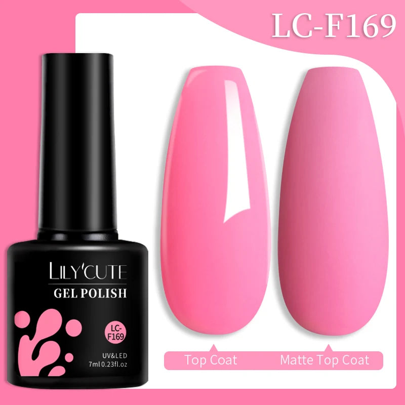 LILYCUTE 7ml Glitter Auroras Gel Nail Polish Summer Gold Colorful Sequins Manicure Semi Permanent Soak Off Nail Art Gel Varnish