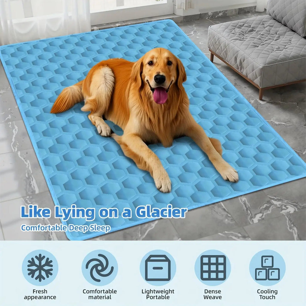 Cooling Pad for Dog Hot Summer Non-Slip Cushion Summer Dogs Cooling Pad for Small Medium Large Breeds Animals Resting Camping