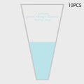 (New) 10Pcs Florist Plastic Bag Bouquet Gift Bag Packaging Bags Transparent Flowers Wrapping With Handle Party Supplies