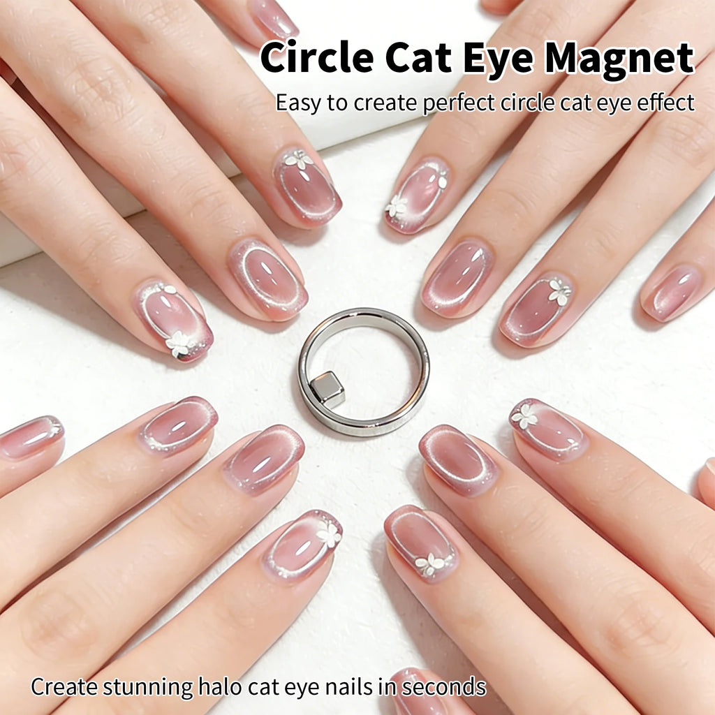 Nailpop Ring Cat Eye Magnet Nail Art Tool 23cm Diameter Strong Magnetic For DIY Halo Cat Eye Nails Design For Home Salon Use