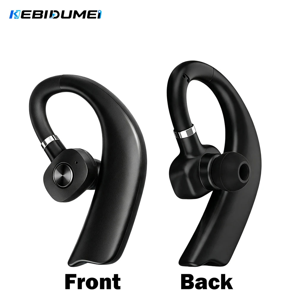KEBIDUMEI Bluetooth Wireless Earphone 180° Rotation Ear Hook Headphone Noise Cancelling Earbud Long Standby Music Headset