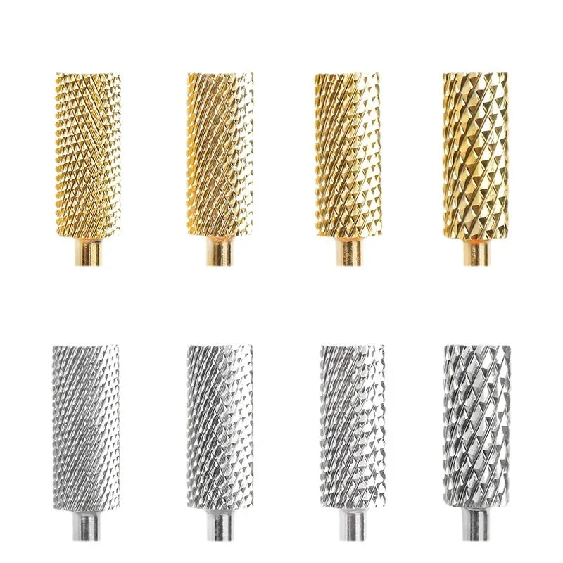 Small Barrel Tungsten Steel Carbide Nail Drill Bits Grinding Head Milling Cutter Machine Sander DIY Nails Tools 5.35mm Head