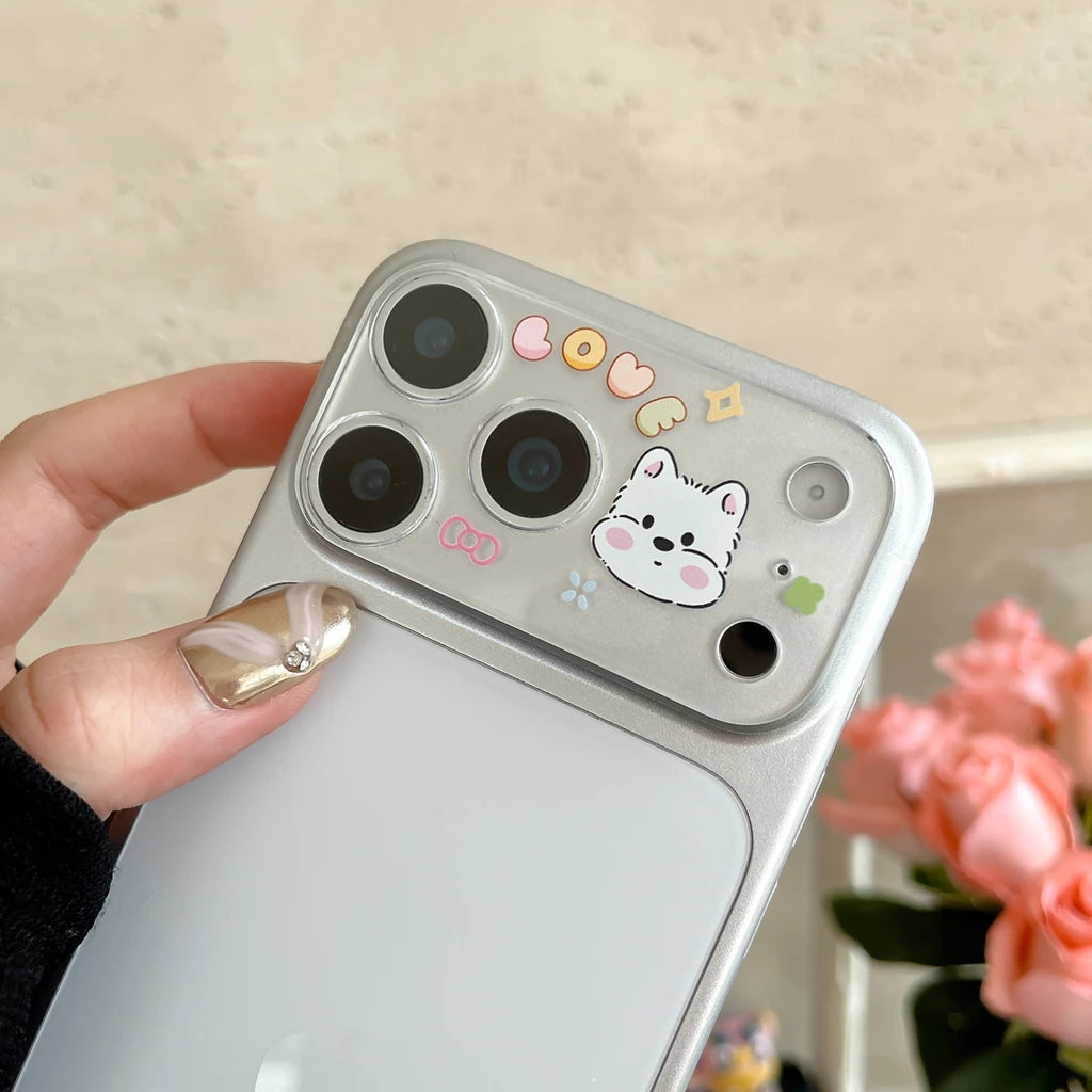 Funny Cute Dachshund Dog Puppy Series Lens Cover for iPhone 17 Pro 17 Pro Max Mobile Phone Camera Protectors