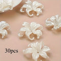 Iris Flower Plastic Beads for DIY Jewelry Making - Ideal for Handcrafted Necklaces, Earrings & Keychains,Jewelry Making Supplies