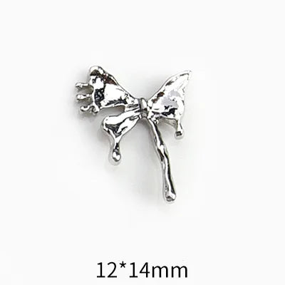 10Pcs Vintage Cross Nail Art Charms 3D Alloy Baroque Angel Heart Nail Art Decoration DIY Designer Luxury Manicure Accessories