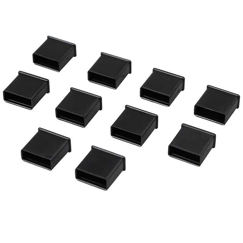 New 10Pcs Plastic USB Male Anti-dust Plug Stopper Cap Cover Protector Lids