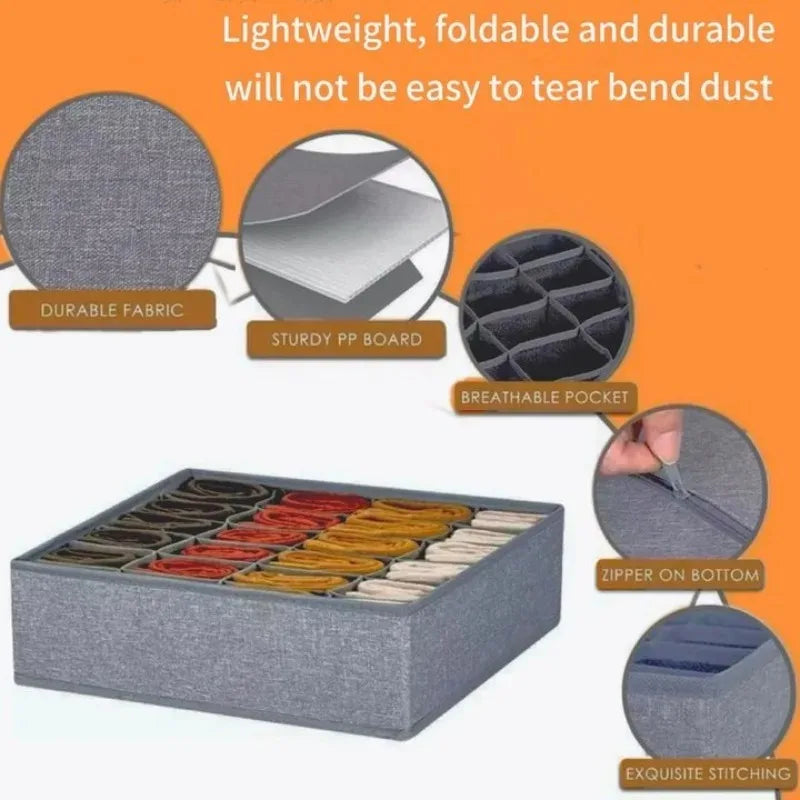 Drawer Underwear Storage Organizer Socks and Bra Pants Storage Box Cabinet Drawer Organizer for Clothes Ties Wardrobe Clothes