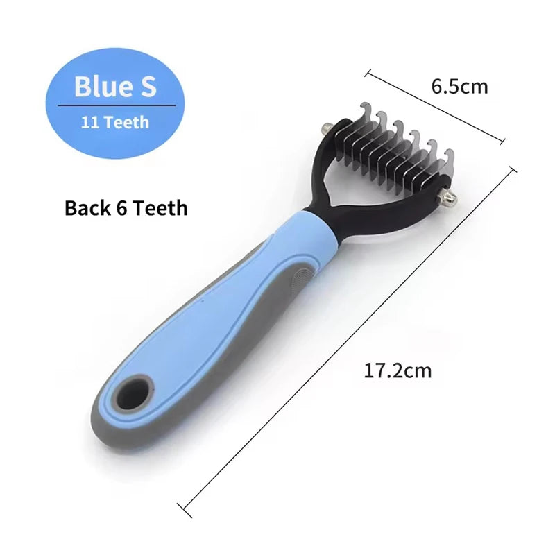 W Dog Cat Grooming Deshedding Brush Undercoat Fur Remover Knot Cutter Comb Puppy Hair Removal Shedding Pet Supplies