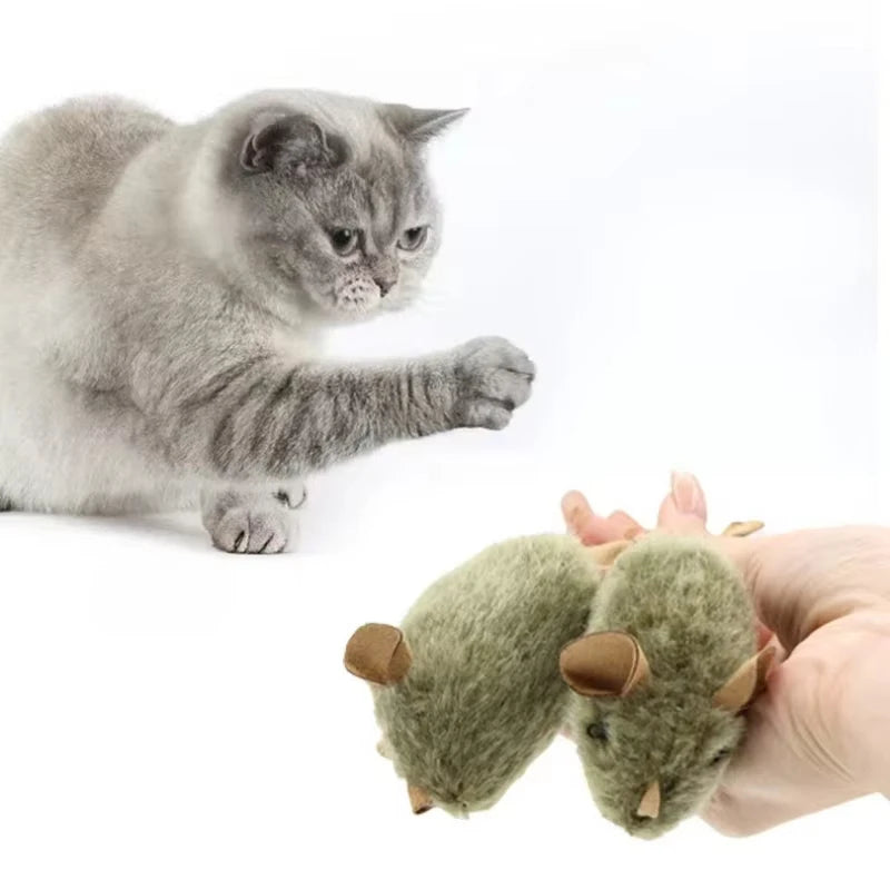 Interactive Simulation Mouse Cat Toy Automatic Sound Pet Toy Durable Bite-proof Suitable for Indoor Cats and Dogs Pet Supplies