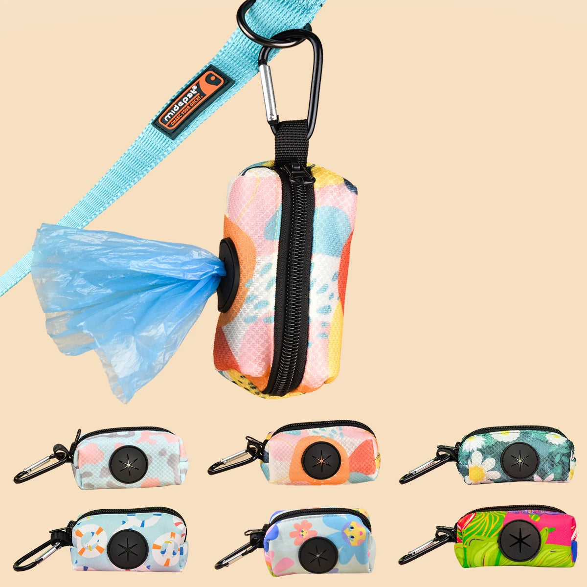 1pcs/2pcs Universal Eco-Friendly Pet poop Bags - Works with any dog leash (no leash and waste bag)