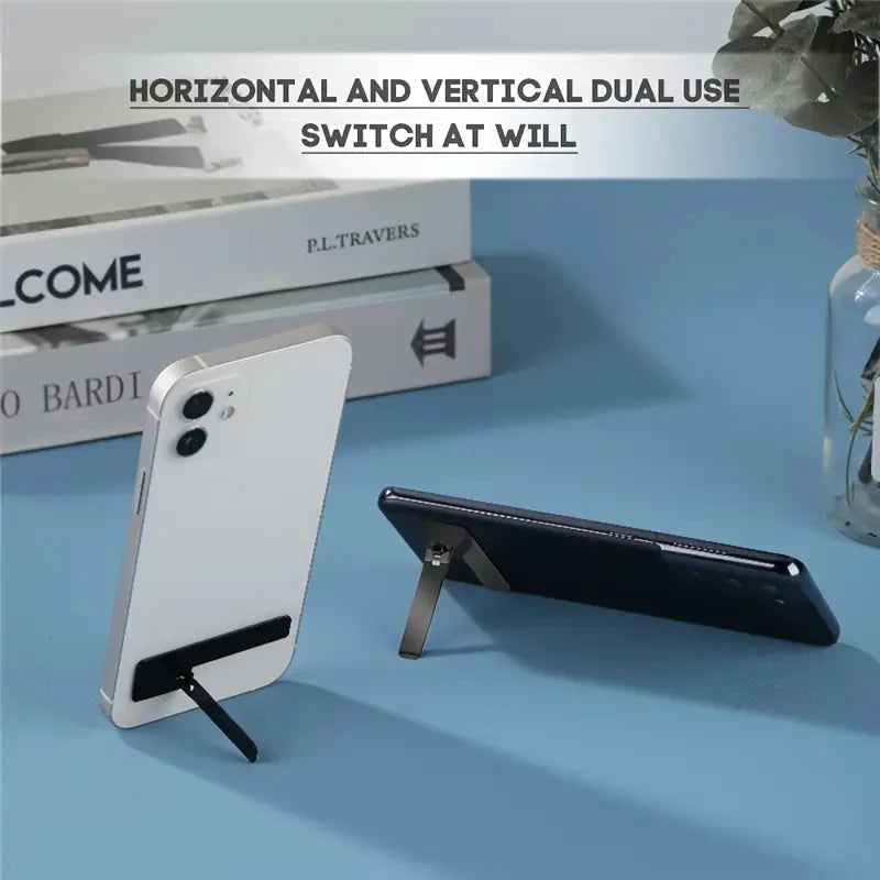Smartphone Stand, Portable Kickstand For Cell Phone, Foldable Phone Stand Stainless Steel Phone Kickstand, Adjustable Universal