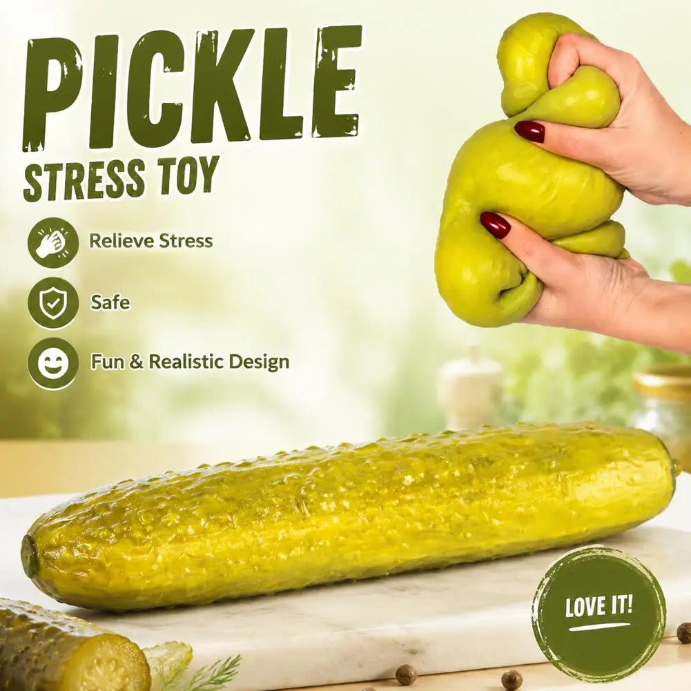 Artificial Pickled Cucumber Squishy Fidget Adult Slow Rebound Decompression Toy Carrots Bananas Soft Stress Relief Squeeze Toy