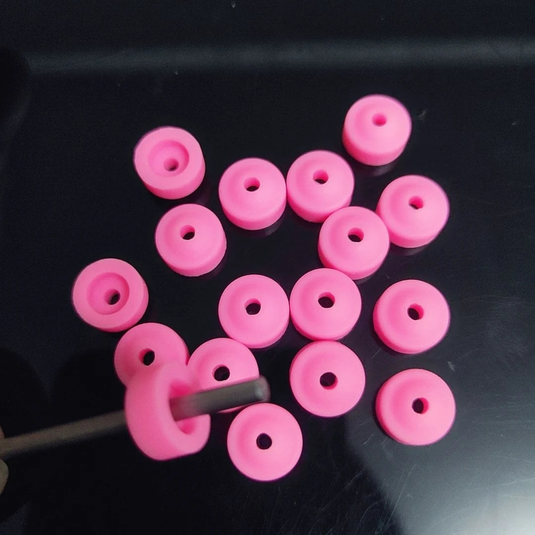 10/20/50pcs Nail Dust Protector 3/32" Shank Nail Drill Bits Anti-Dust Cover Caps for E-file Silicone Dust Stopper Pink Nail Tool